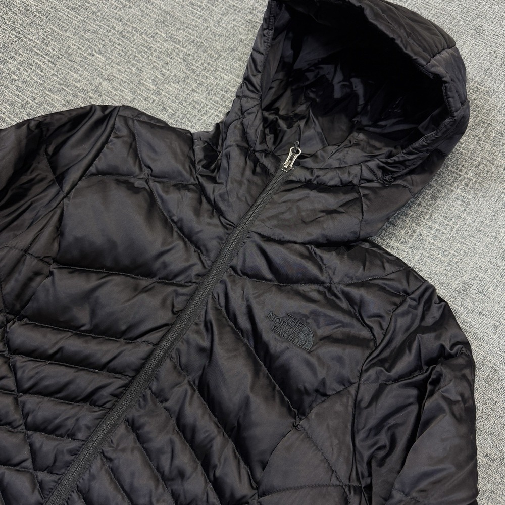 The North Face Aconcagua Jacket Womens S Black 550 Down Hooded Puffer Outdoors